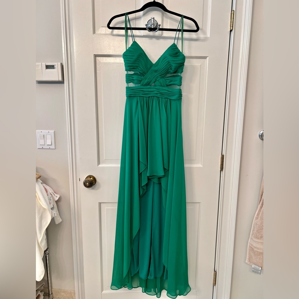 Emerald Green Formal Hi-Lo Dress